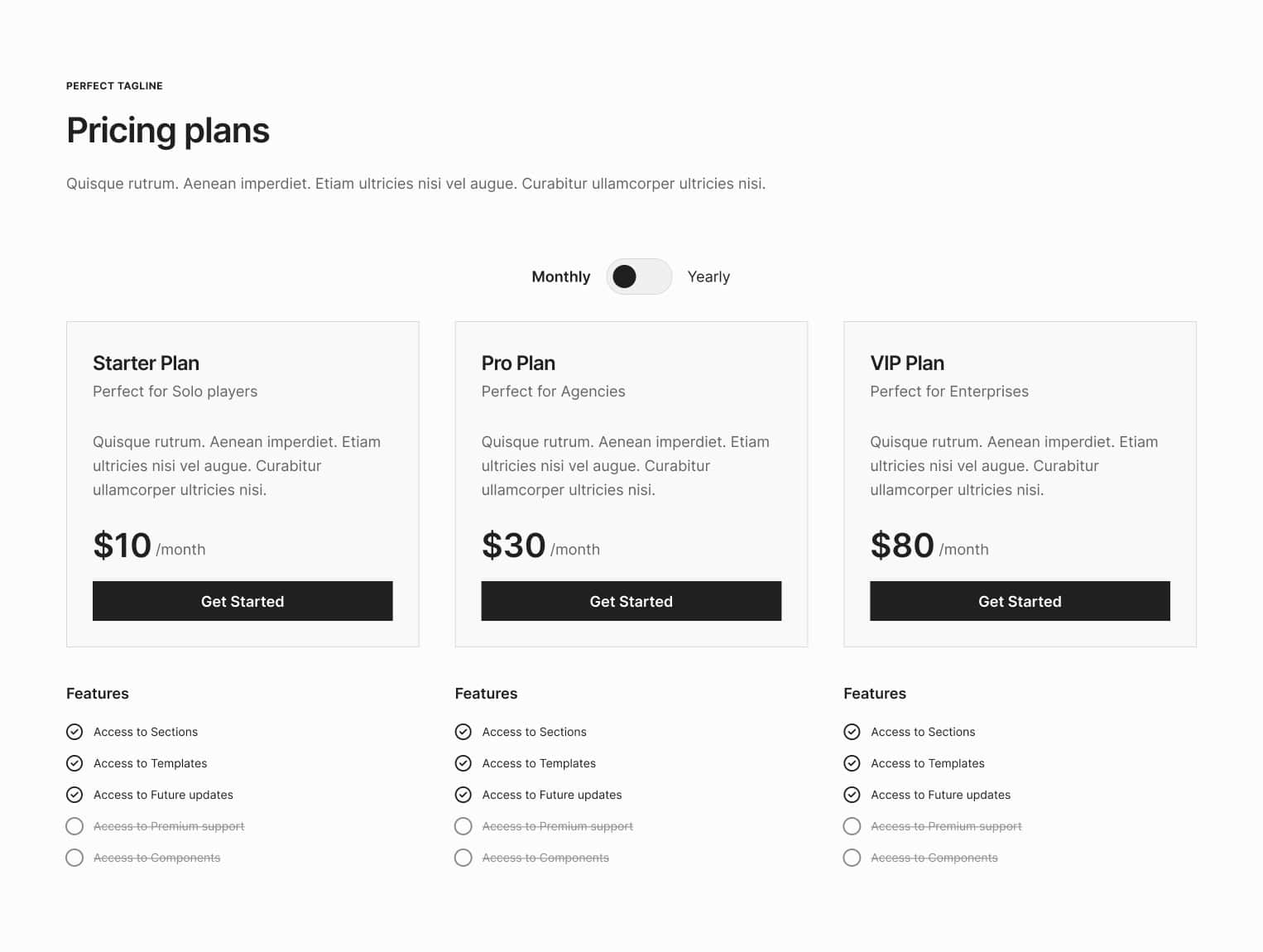 Pricing 5