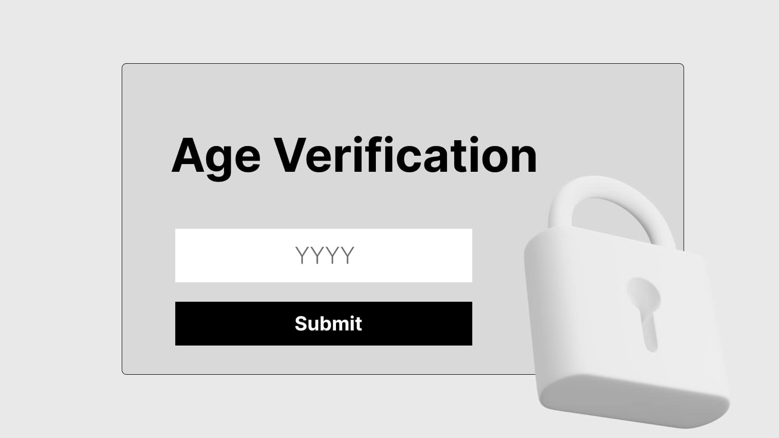 Age Verification Yyyy